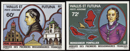 Wallis Et Futuna  Non Dentelés Poste Aérienne N°82 /83 Missionnaires Français (2 Valeurs) Qualité:** - Sin Dentar, Pruebas De Impresión Y Variedades