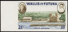 Wallis Et Futuna  Non Dentelés Poste Aérienne N°16 21f Mata-utu Qualité:** - Sin Dentar, Pruebas De Impresión Y Variedades