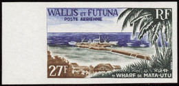 Wallis Et Futuna  Non Dentelés Poste Aérienne N°23 27f Jetée De Mata-utu Qualité:** - Sin Dentar, Pruebas De Impresión Y Variedades