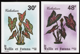 Wallis Et Futuna  Non Dentelés N°493 / 494 Plantes (2 Valeurs) Qualité:** - Sin Dentar, Pruebas De Impresión Y Variedades