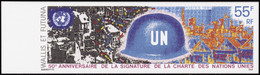 Wallis Et Futuna  Non Dentelés N°478 55f Nations-Unies Qualité:** - Geschnittene, Druckproben Und Abarten