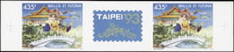 Wallis Et Futuna  Non Dentelés N°454 A 435f Taipei' 93 La Paire Avec Vignette Qualité:** - Sin Dentar, Pruebas De Impresión Y Variedades