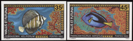 Wallis Et Futuna  Non Dentelés N°451 /452 Faune  Poissons (2 Valeurs) Qualité:** - Geschnittene, Druckproben Und Abarten