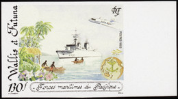 Wallis Et Futuna  Non Dentelés N°444 130f Forces Maritimes Du Pacifique Qualité:** - Sin Dentar, Pruebas De Impresión Y Variedades