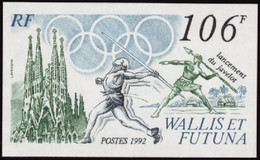 Wallis Et Futuna  Non Dentelés N°427 106f Jeux Olympiques De Barcelone Qualité:** - Imperforates, Proofs & Errors