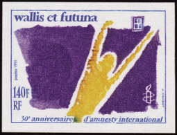 Wallis Et Futuna  Non Dentelés N°417 140f Amnesty International Qualité:** - Non Dentelés, épreuves & Variétés