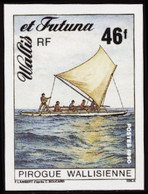 Wallis Et Futuna  Non Dentelés N°404 46f Pirogue Qualité:** - Imperforates, Proofs & Errors