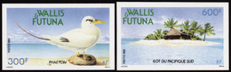 Wallis Et Futuna  Non Dentelés N°398 399 Faune Et  Paysage (2 Valeurs) Qualité:** - Sin Dentar, Pruebas De Impresión Y Variedades