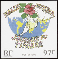 Wallis Et Futuna  Non Dentelés N°403 Journée Du Timbre 1990 Qualité:** - Non Dentelés, épreuves & Variétés