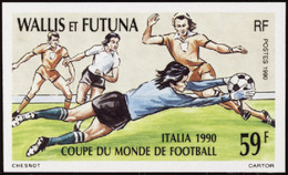 Wallis Et Futuna  Non Dentelés N°396 59f Football Italia' 90 Qualité:** - Sin Dentar, Pruebas De Impresión Y Variedades