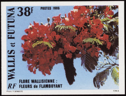 Wallis Et Futuna  Non Dentelés N°336 38f Flore Qualité:** - Geschnittene, Druckproben Und Abarten