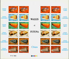 Wallis Et Futuna  Non Dentelés N°306 /311 Coquillages Feuillet Non Dentelé Qualité:** - Sin Dentar, Pruebas De Impresión Y Variedades