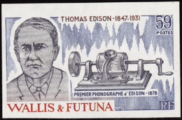 Wallis Et Futuna  Non Dentelés N°275 59f Thomas Edison Qualité:** - Geschnittene, Druckproben Und Abarten