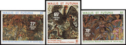 Wallis Et Futuna  Non Dentelés N°245 /257 Tableaux (3 Valeurs) Qualité:** - Sin Dentar, Pruebas De Impresión Y Variedades