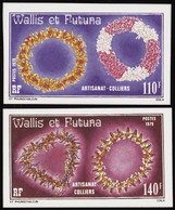 Wallis Et Futuna  Non Dentelés N°241 /242 Artisanat (2 Valeurs) Qualité:** - Ongetande, Proeven & Plaatfouten