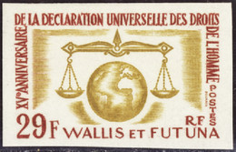 Wallis Et Futuna  Non Dentelés N°169 Déclaration Des Droits De L'homme Non Dentelé Qualité:** - Geschnittene, Druckproben Und Abarten