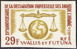 Wallis Et Futuna  Non Dentelés N°169 Déclaration Des Droits De L'homme Non Dentelé Qualité:** - Ongetande, Proeven & Plaatfouten