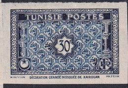 Tunisie Non Dentelés N°352 30f Bleu Qualité:** - Altri & Non Classificati