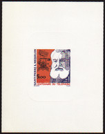 Saint Pierre Et Miquelon épreuves De Luxe Poste Aérienne N°63 5f 1ère Liaison Téléphonique épreuve De Luxe - Imperforates, Proofs & Errors