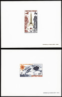 Saint Pierre Et Miquelon épreuves De Luxe Poste Aérienne N°48 /49 Exposition Universelle D'Osaka 2 épreuves  De Luxe - Imperforates, Proofs & Errors