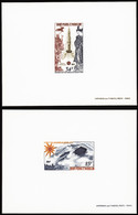 Saint Pierre Et Miquelon épreuves De Luxe Poste Aérienne N°48 /49 Exposition Universelle D'Osaka 2 épreuves  De Luxe - Ongetande, Proeven & Plaatfouten