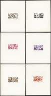 Saint Pierre Et Miquelon épreuves De Luxe Poste Aérienne N°12 /17 Tchad Au Rhin 6 épreuves De Luxe - Imperforates, Proofs & Errors