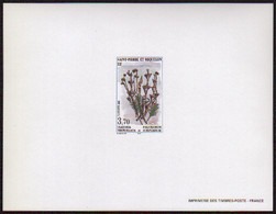 Saint Pierre Et Miquelon épreuves De Luxe N°626 Flore Bloc Gommé Qualité:** - Imperforates, Proofs & Errors