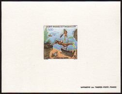 Saint Pierre Et Miquelon épreuves De Luxe N°574 5f Plongée Sous-marine épreuve De Luxe - Imperforates, Proofs & Errors