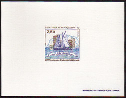 Saint Pierre Et Miquelon épreuves De Luxe N°492 2f50 Nellie J. Banks épreuve De Luxe - Non Dentelés, épreuves & Variétés