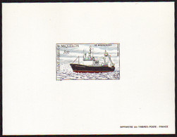 Saint Pierre Et Miquelon épreuves De Luxe N°493 3f Chalutier épreuve De Luxe - Imperforates, Proofs & Errors