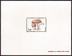 Saint Pierre Et Miquelon épreuves De Luxe N°486 2f50 Champignon épreuve De Luxe - Imperforates, Proofs & Errors