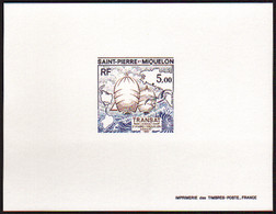 Saint Pierre Et Miquelon épreuves De Luxe N°477 5f Course Transatlantique - Imperforates, Proofs & Errors