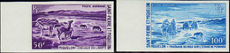 Saint Pierre Et Miquelon Essais De Couleur Poste Aérienne N°44 /45 Chevaux Et Traînage Du Bois 2 Valeurs Qualité:** - Imperforates, Proofs & Errors