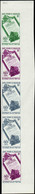 Saint Pierre Et Miquelon Essais De Couleur Poste Aérienne N°37 Journal Officiel En Bande De 5 Qualité:** - Non Dentelés, épreuves & Variétés