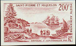 Saint Pierre Et Miquelon Essais De Couleur Poste Aérienne N°30 Gouverneur Dangeac Qualité:** - Imperforates, Proofs & Errors