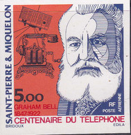 Saint Pierre Et Miquelon Non Dentelés Poste Aérienne N°63 Graham Bell Qualité:** - Non Dentellati, Prove E Varietà