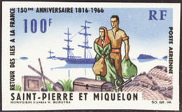 Saint Pierre Et Miquelon Non Dentelés Poste Aérienne N°36 Retour Des îles à La France Non Dentelé Qualité:** - Ongetande, Proeven & Plaatfouten