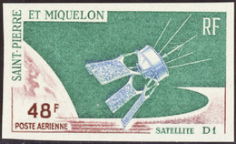 Saint Pierre Et Miquelon Non Dentelés Poste Aérienne N°35 Satellite D1  Non Dentelé Qualité:** - Non Dentellati, Prove E Varietà