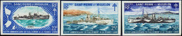 Saint Pierre Et Miquelon Non Dentelés N°414 /416 Bâteaux France Libre 4 Valeurs Qualité:** - Sin Dentar, Pruebas De Impresión Y Variedades