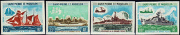 Saint Pierre Et Miquelon Non Dentelés N°410 /413 Bâteaux La Grande Pêche 4 Valeurs Qualité:** - Imperforates, Proofs & Errors