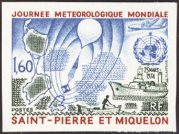 Saint Pierre Et Miquelon Non Dentelés N°433 Journée De La Météorologie  Qualité:** - Imperforates, Proofs & Errors