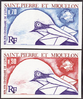 Saint Pierre Et Miquelon Non Dentelés N°434 /435 UPU 2 Valeurs Non Dentelées Qualité:** - Non Dentellati, Prove E Varietà