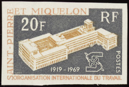 Saint Pierre Et Miquelon Non Dentelés N°398 Organisation Internationale Du Travail Qualité:** - Imperforates, Proofs & Errors