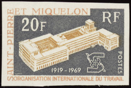 Saint Pierre Et Miquelon Non Dentelés N°398 Organisation Internationale Du Travail Qualité:** - Sin Dentar, Pruebas De Impresión Y Variedades