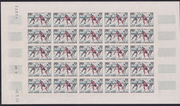 Saint Pierre Et Miquelon Non Dentelés N°360  Hockey Sur Glace Feuille De 25 Timbres Qualité:** - Ongetande, Proeven & Plaatfouten