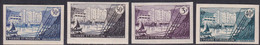 Saint Pierre Et Miquelon Non Dentelés N°348 /351 Le Frigorifique De Saint-Pierre 4 Valeurs Qualité:** - Imperforates, Proofs & Errors