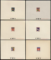 Réunion épreuves De Luxe N°342 /43/44/46A/46B/50A Blasons 6 épreuves - Sonstige & Ohne Zuordnung