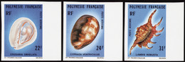 Polynésie Non Dentelés Poste Aérienne N°132 /134 Coquillages (3 Valeurs) Qualité:** - Imperforates, Proofs & Errors