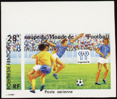 Polynésie Non Dentelés Poste Aérienne N°137 28f Argentina' 78 Qualité:** - Imperforates, Proofs & Errors