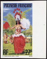 Polynésie Non Dentelés Poste Aérienne N°124 27f Danseuse Qualité:** - Non Dentelés, épreuves & Variétés